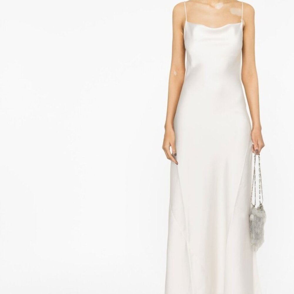 THE ANDAMANE White Slip Maxi Dress